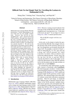 Difficult Task Yes but Simple Task No: Unveiling the Laziness in
  Multimodal LLMs