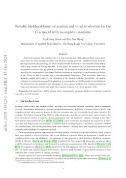 Scalable likelihood-based estimation and variable selection for the Cox
  model with incomplete covariates