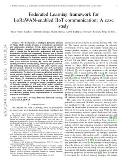 Federated Learning framework for LoRaWAN-enabled IIoT communication: A
  case study