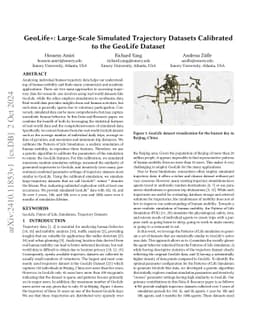 GeoLife+: Large-Scale Simulated Trajectory Datasets Calibrated to the
  GeoLife Dataset