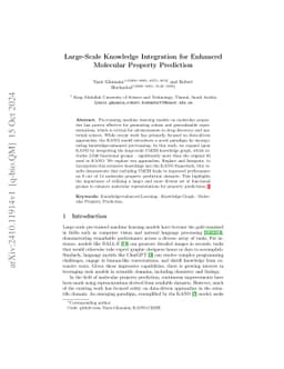 Large-Scale Knowledge Integration for Enhanced Molecular Property
  Prediction