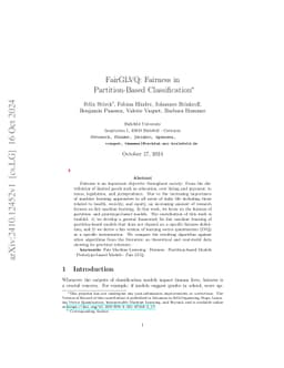 FairGLVQ: Fairness in Partition-Based Classification