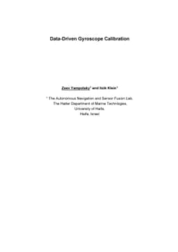 Data-Driven Gyroscope Calibration