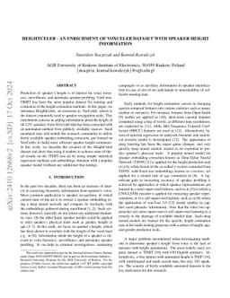 HeightCeleb - an enrichment of VoxCeleb dataset with speaker height
  information