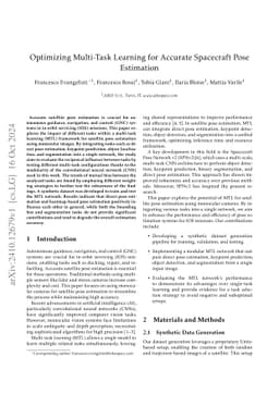 Optimizing Multi-Task Learning for Accurate Spacecraft Pose Estimation