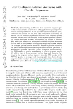 Gravity-aligned Rotation Averaging with Circular Regression