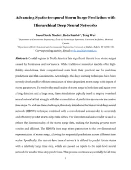 Advancing Spatio-temporal Storm Surge Prediction with Hierarchical Deep
  Neural Networks