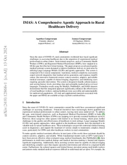 IMAS: A Comprehensive Agentic Approach to Rural Healthcare Delivery