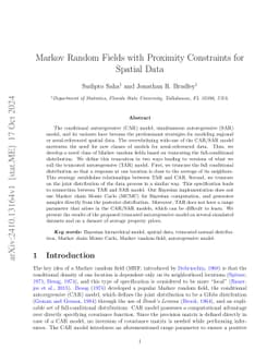 Markov Random Fields with Proximity Constraints for Spatial Data