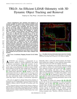 TRLO: An Efficient LiDAR Odometry with 3D Dynamic Object Tracking and
  Removal