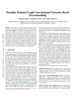 Partially Trained Graph Convolutional Networks Resist Oversmoothing