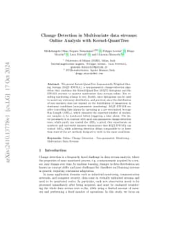 Change Detection in Multivariate data streams: Online Analysis with Kernel-QuantTree