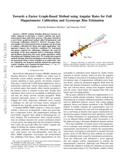 Towards a Factor Graph-Based Method using Angular Rates for Full
  Magnetometer Calibration and Gyroscope Bias Estimation