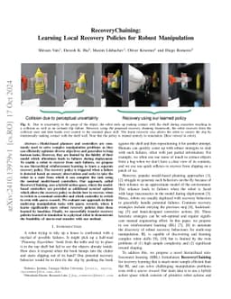RecoveryChaining: Learning Local Recovery Policies for Robust Manipulation