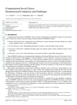 Computational Social Choice: Parameterized Complexity and Challenges