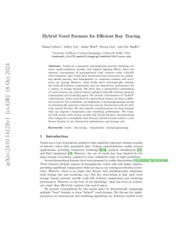 Hybrid Voxel Formats for Efficient Ray Tracing