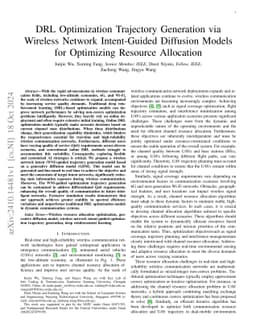 DRL Optimization Trajectory Generation via Wireless Network
  Intent-Guided Diffusion Models for Optimizing Resource Allocation