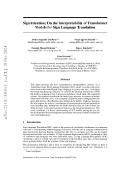 SignAttention: On the Interpretability of Transformer Models for Sign
  Language Translation