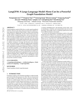 LangGFM: A Large Language Model Alone Can be a Powerful Graph Foundation
  Model