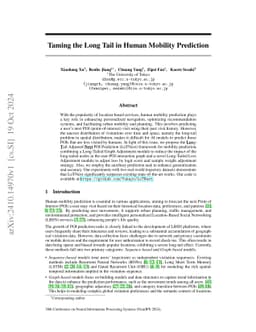 Taming the Long Tail in Human Mobility Prediction