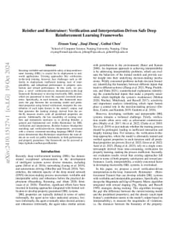Reinfier and Reintrainer: Verification and Interpretation-Driven Safe Deep Reinforcement Learning Frameworks