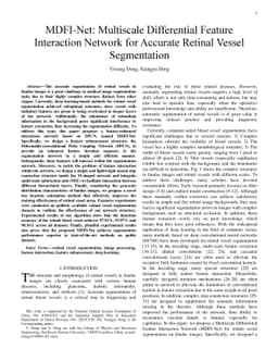 MDFI-Net: Multiscale Differential Feature Interaction Network for
  Accurate Retinal Vessel Segmentation
