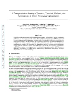 A Comprehensive Survey of Direct Preference Optimization: Datasets,
  Theories, Variants, and Applications