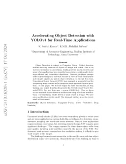 Accelerating Object Detection with YOLOv4 for Real-Time Applications