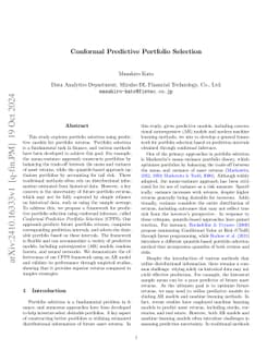 Conformal Predictive Portfolio Selection