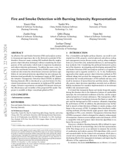 Fire and Smoke Detection with Burning Intensity Representation