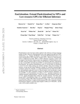 FastAttention: Extend FlashAttention2 to NPUs and Low-resource GPUs