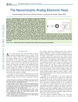 A Neuromorphic Electronic Nose Design