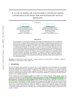 A class of modular and flexible covariate-based covariance functions for
  nonstationary spatial modeling