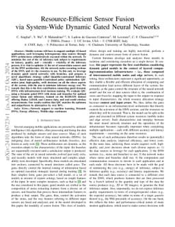 Resource-Efficient Sensor Fusion via System-Wide Dynamic Gated Neural
  Networks