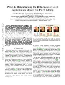 Polyp-E: Benchmarking the Robustness of Deep Segmentation Models via
  Polyp Editing