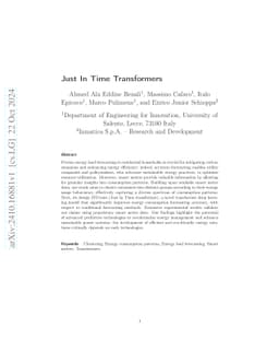 Just In Time Transformers