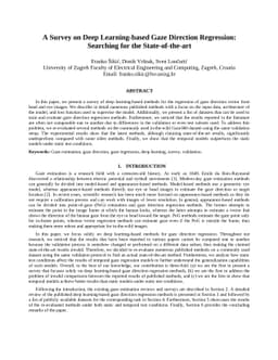 A Survey on Deep Learning-based Gaze Direction Regression: Searching for
  the State-of-the-art