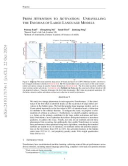 From Attention to Activation: Unravelling the Enigmas of Large Language
  Models
