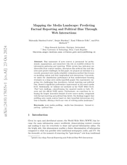Mapping the Media Landscape: Predicting Factual Reporting and Political
  Bias Through Web Interactions