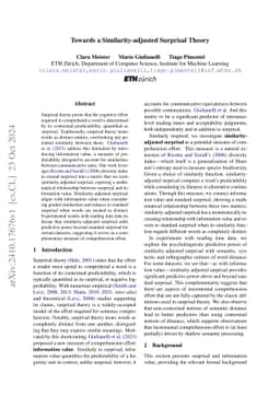 Towards a Similarity-adjusted Surprisal Theory