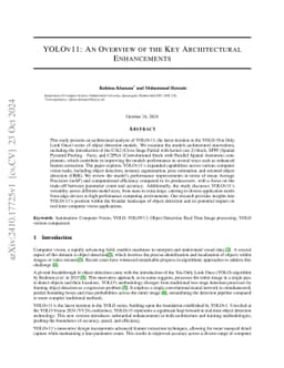 YOLOv11: An Overview of the Key Architectural Enhancements