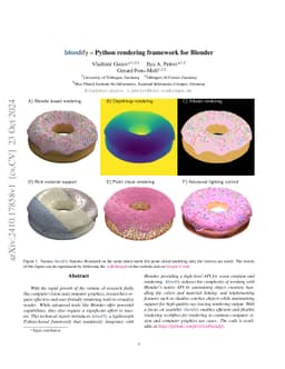 Blendify -- Python rendering framework for Blender