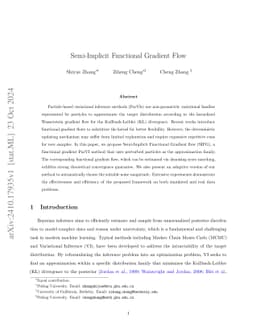 Semi-Implicit Functional Gradient Flow for Efficient Sampling
