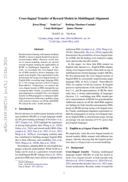 Cross-lingual Transfer of Reward Models in Multilingual Alignment
