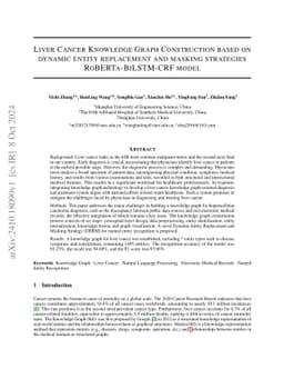 Liver Cancer Knowledge Graph Construction based on dynamic entity
  replacement and masking strategies RoBERTa-BiLSTM-CRF model