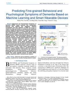 Predicting Fine-grained Behavioral and Psychological Symptoms of
  Dementia Based on Machine Learning and Smart Wearable Devices