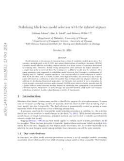 Stabilizing black-box model selection with the inflated argmax
