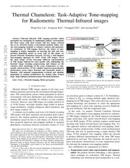 Thermal Chameleon: Task-Adaptive Tone-mapping for Radiometric
  Thermal-Infrared images