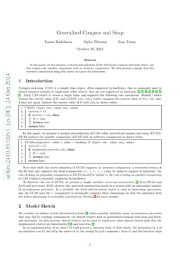 Generalized Compare and Swap
