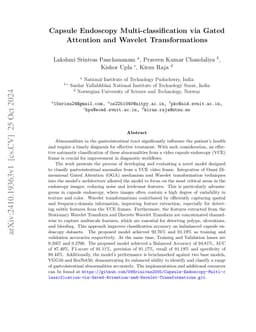 Capsule Endoscopy Multi-classification via Gated Attention and Wavelet
  Transformations